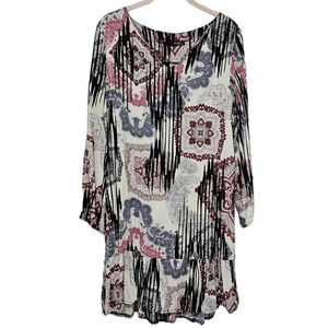 MiLady Made In Italy Paisley Ruffle Dress